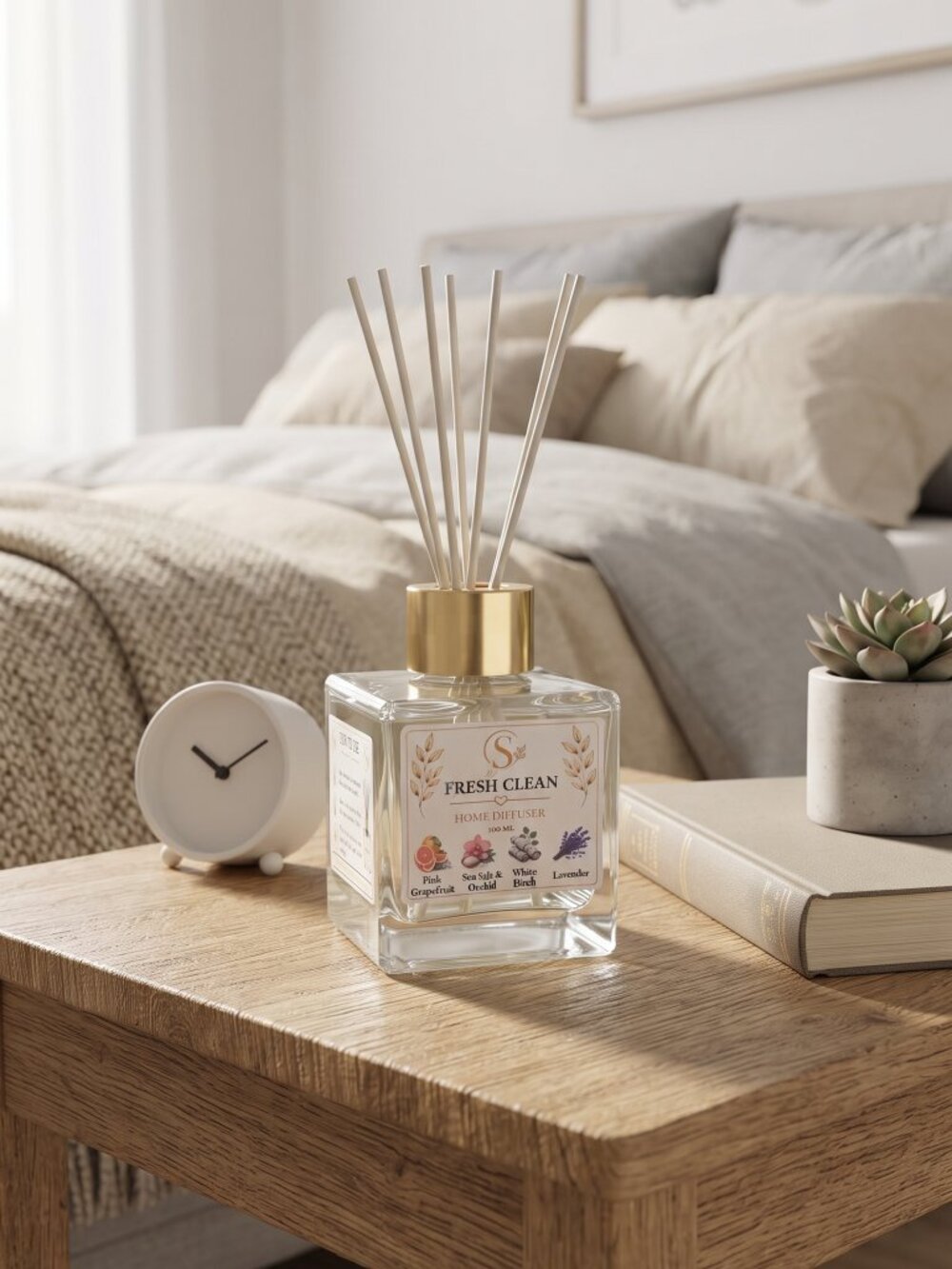 Home Reed Diffuser - Fresh Clean 100ML - Picture 6 of 11